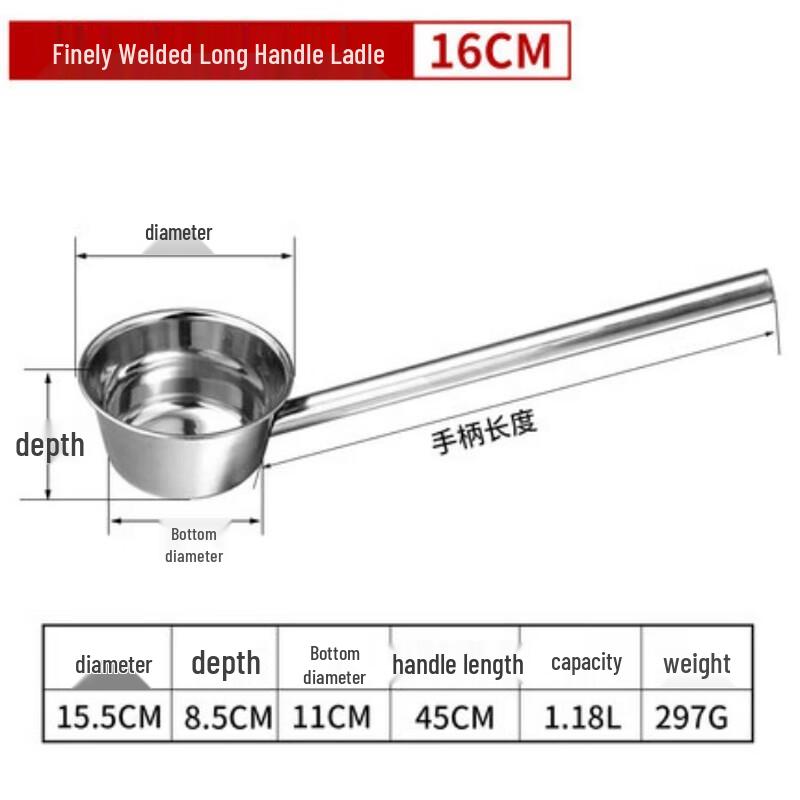 

Jingyuheng Thickened Stainless Steel Kitchen Water Ladle