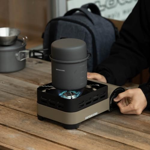 Captain Stag (CAPTAIN STAG) BBQ Grill Stove, Portable Cassette Stove, Windbreak Cassette Stove, Junior, Tabletop, with Case, UF-0031