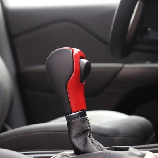 Red Central Gear Shift Hand Knob Cover Trim for Jeep Cherokee 14-18 Accessories