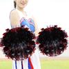 Cheer ering Pom Poms Pompoms for Dance Party School Sports Competition (Silver+Green)