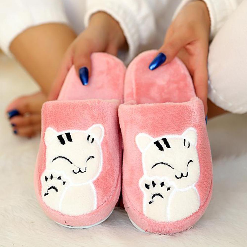 Модные женские домашние тапочки Smiling Cat с фигурной термоподошвой ...