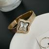9813 Four-Leaf Clover Watch Light Luxury Fashion Women'S Watch With Diamonds And Broken Silver