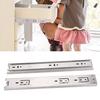 12  -18  Stainless Steel Drawer Slide Rail 3 Section Glide Device Furniture(12  undamped)