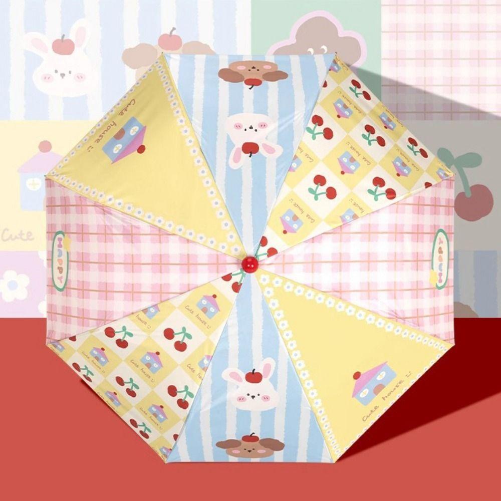 

Automatic/Manual Sunshade Umbrella Cartoon UV Protection Umbrella Cute Folding Umbrella Summer Style AB