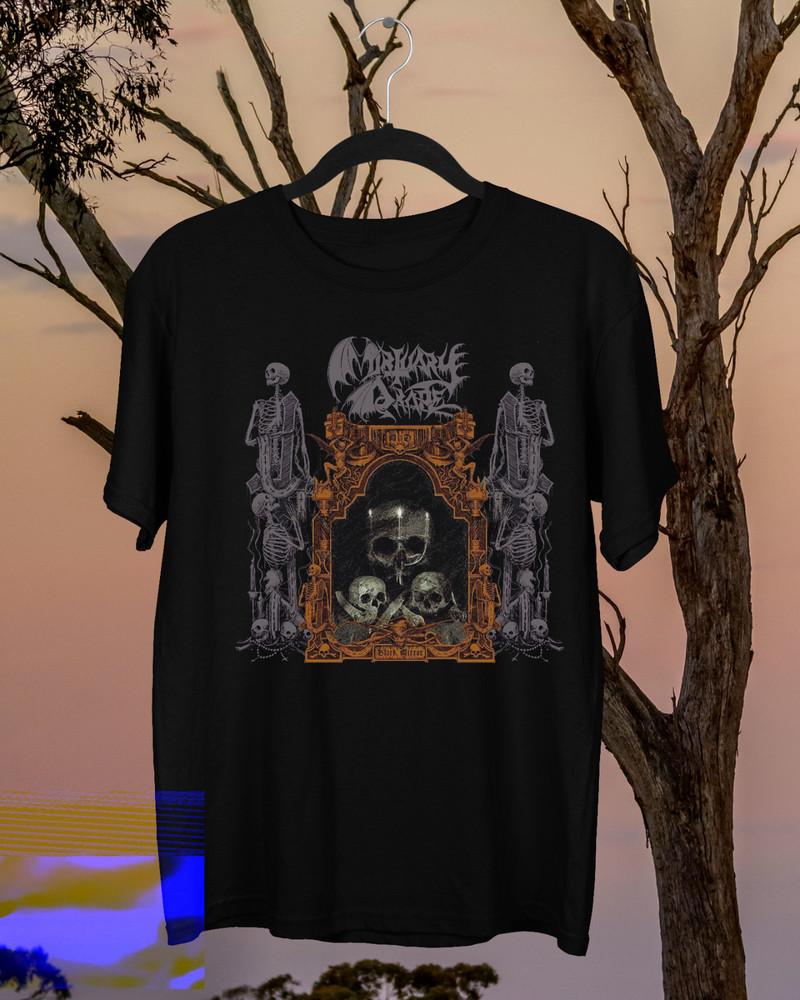 New Mortuary Drape Band Black Mirror Album Cotton Black T Shirt S-5XL EN686 Unisex T-Shirt S