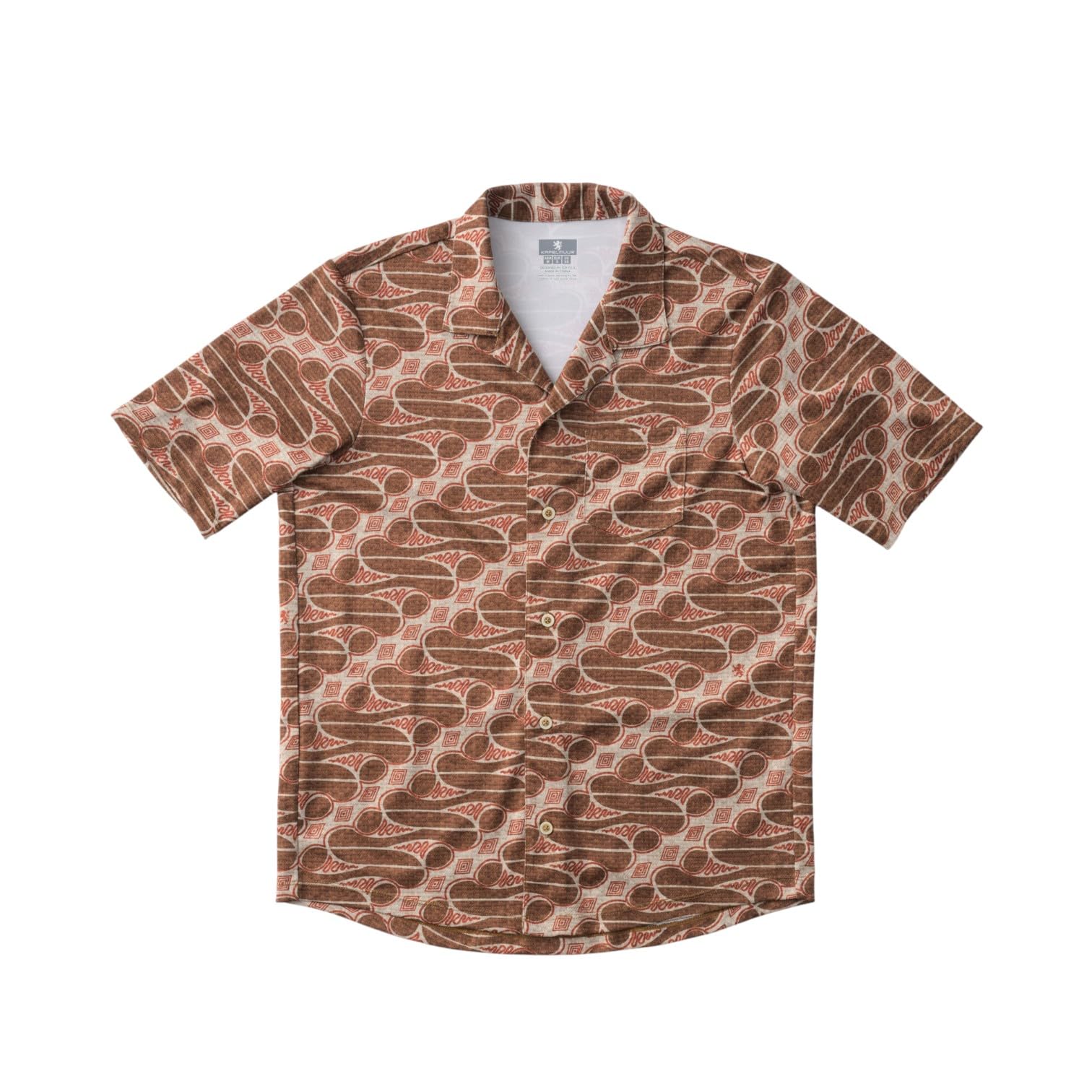 Short-sleeved shirt jersey batik бежевый