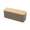 Cutting Board Lid Bread Box With Wooden Lid Spacious Container Rectangular Shape Bread Storage Bin Space Saving Fresh Keeping