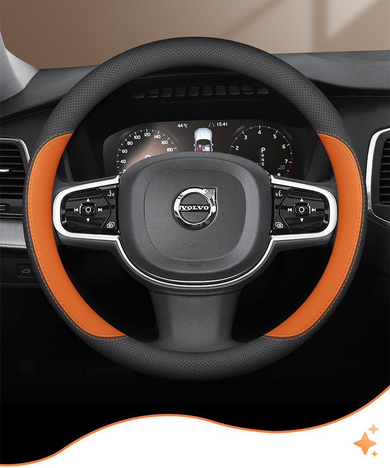Volvo XC-Serie Echtes Leder Lenkradabdeckung
