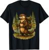 Otter Adventure Hiking T-Shirt - Fun Outdoor Animal Design