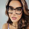New Fashion Women Glasses Anti Blue Light Decoration Eyeglass Fashion Luxury Brand Design Retro Large Frame Computer Eyewear