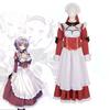 Cute And Sweet Red Mia Cosplay Maid Outfit For Night Of The Dead Theme In Multiple Sizes
