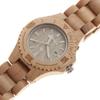 D Wood Drewniany Wykonany z Niezawodnej Naturalnej Daty Wyprodukowany na Mechanizmie Citizen MIYOTA Klonowy Beż [Podwójny Podwójny] Zegarek Damski, Zegarek, Zegarek, Materiały,