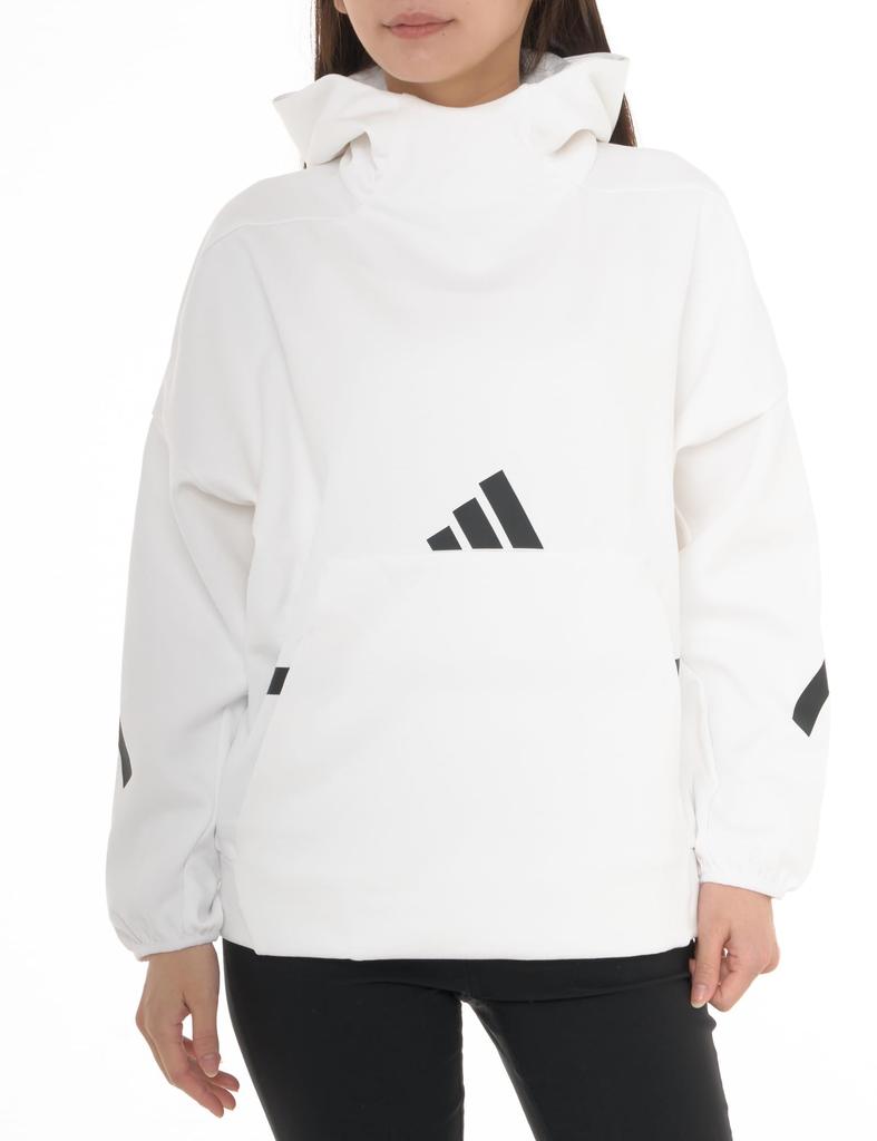 Adidas Hooded Sweatshirt KTJ84 White Z.N.E. Women's (JI7553) J/M