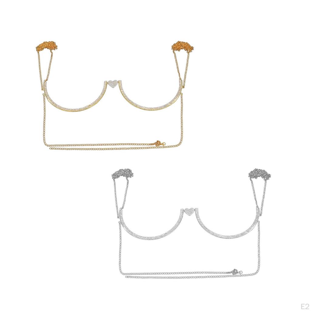 Body Chains Bling Luxury Chain for Halter Backless Beach