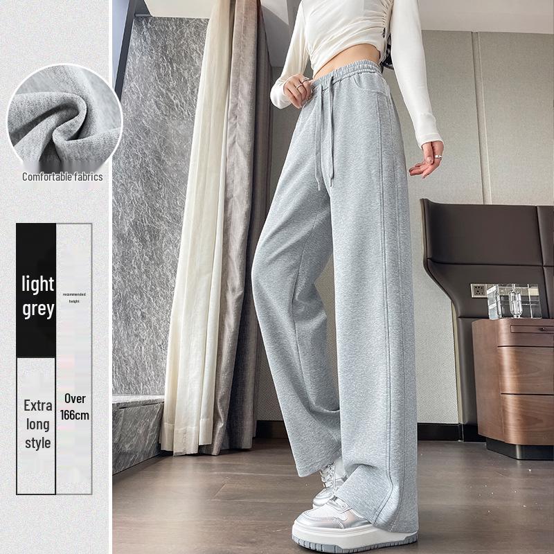 

Женские серые спортивные брюки с высокой посадкой и широкими штанинами - Коллекция весна/осень 2024 L (111-120kg)