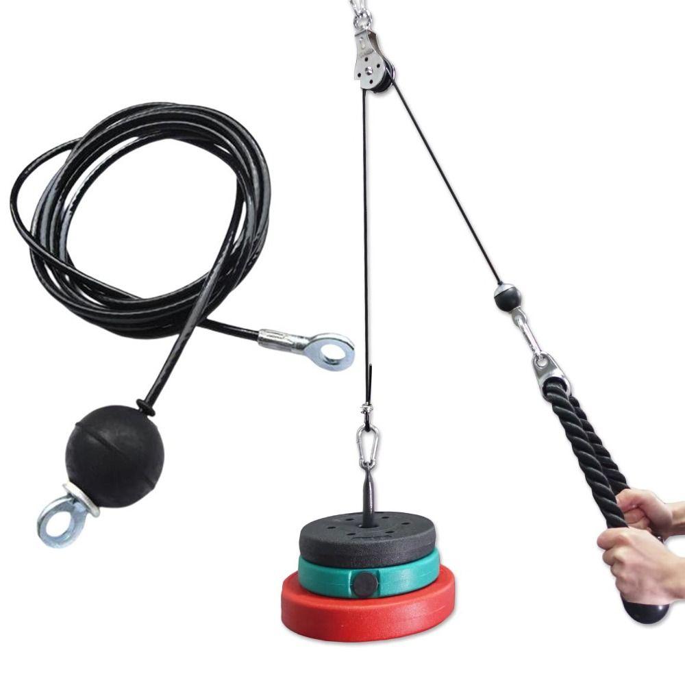 

Adjustable Gym Steel Wire Rope DIY Pulley Cable Fitness Machine Replacement Cable Weight Lifting