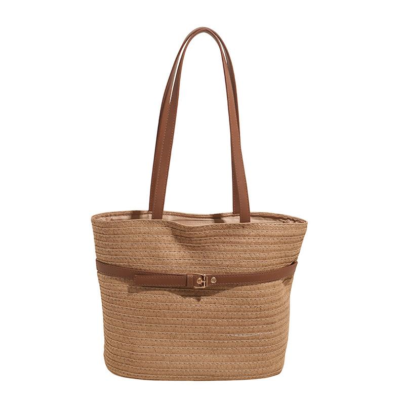 Summer Leisure Seaside Vacation Style Fashionable Simple and Large-capacity Single-shoulder Tote Bag