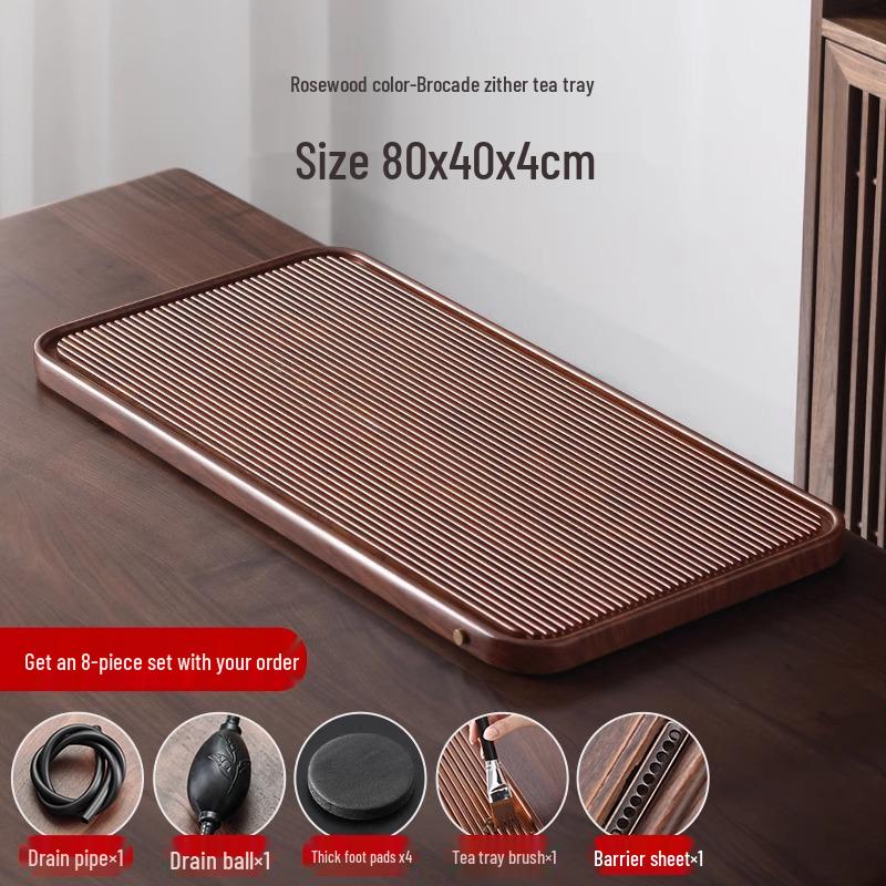 Bakelite Tea Tray 2025: High-End Kung Fu Tea Set with Drainage System