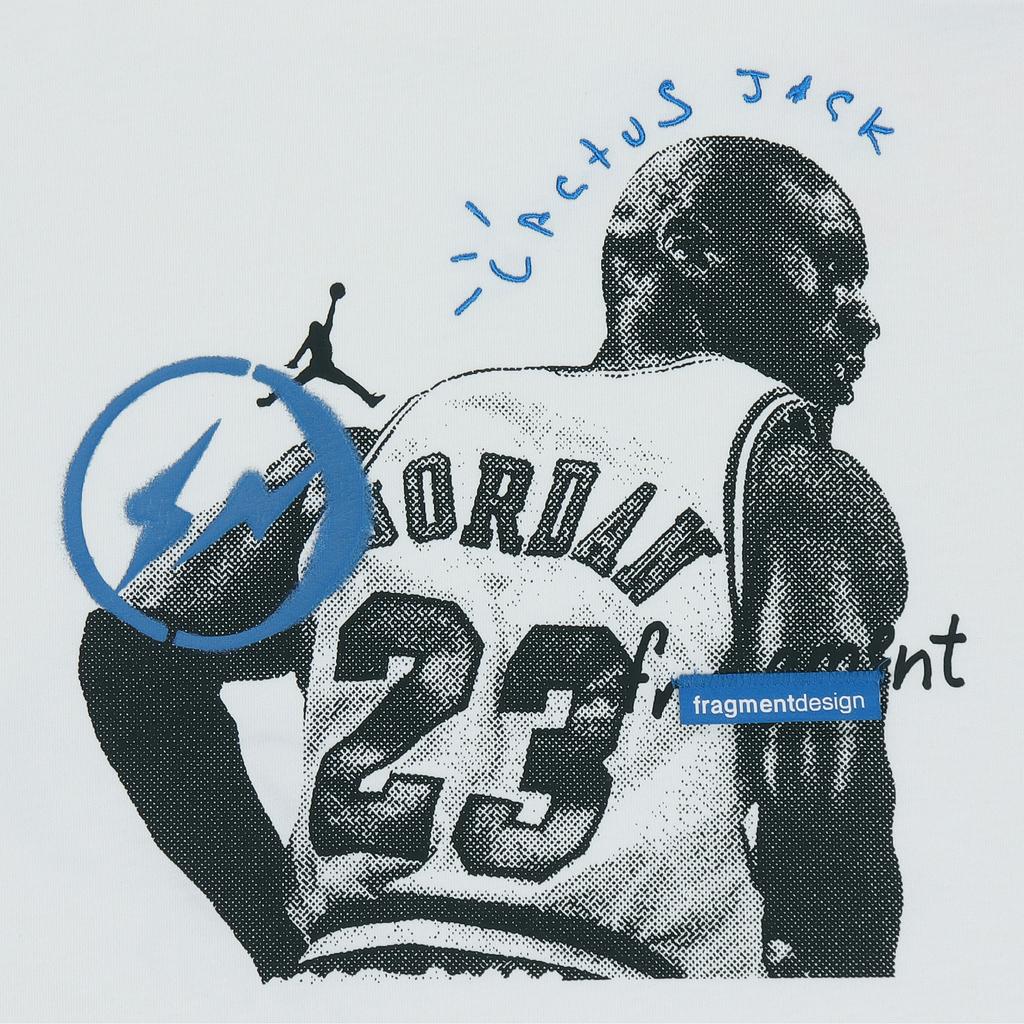 Travis Scott X Jordan X Fragment T-shirt White Men Streetwear DJ0620-133