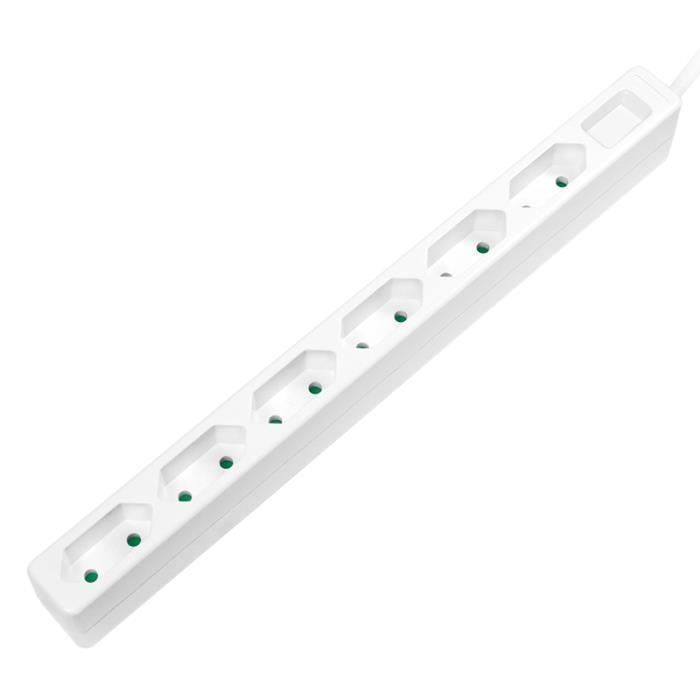 Multiprise - LogiLink - LPS231 - 6 prises - 1,5 m - Type C - IP20