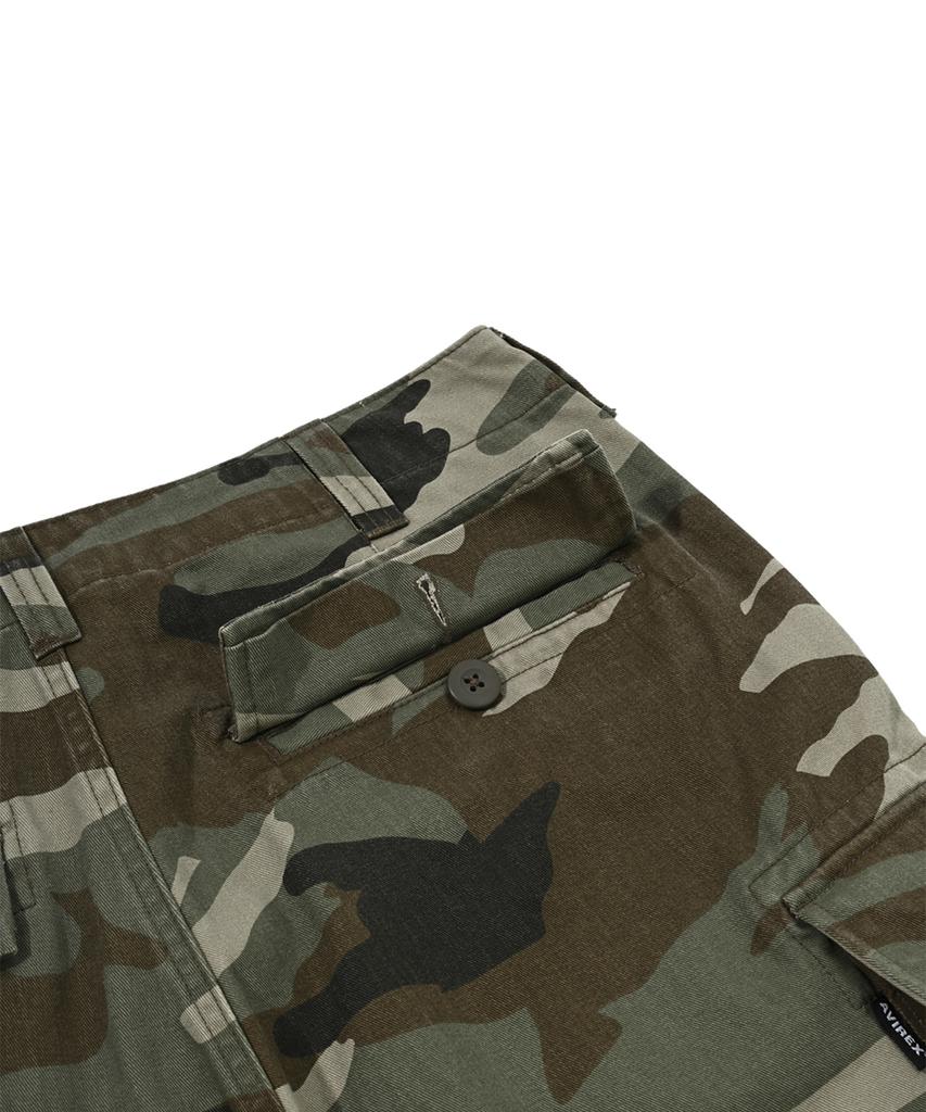 Abilegseu Basic Washed Chino Cargo Pants / 7832910002 Camo