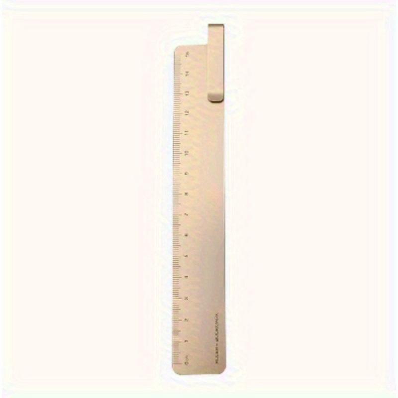 1Pc Bookmark Ruler Metal Ruler Painting Cartography Ruler Student Learning School Office Stationery Supplies