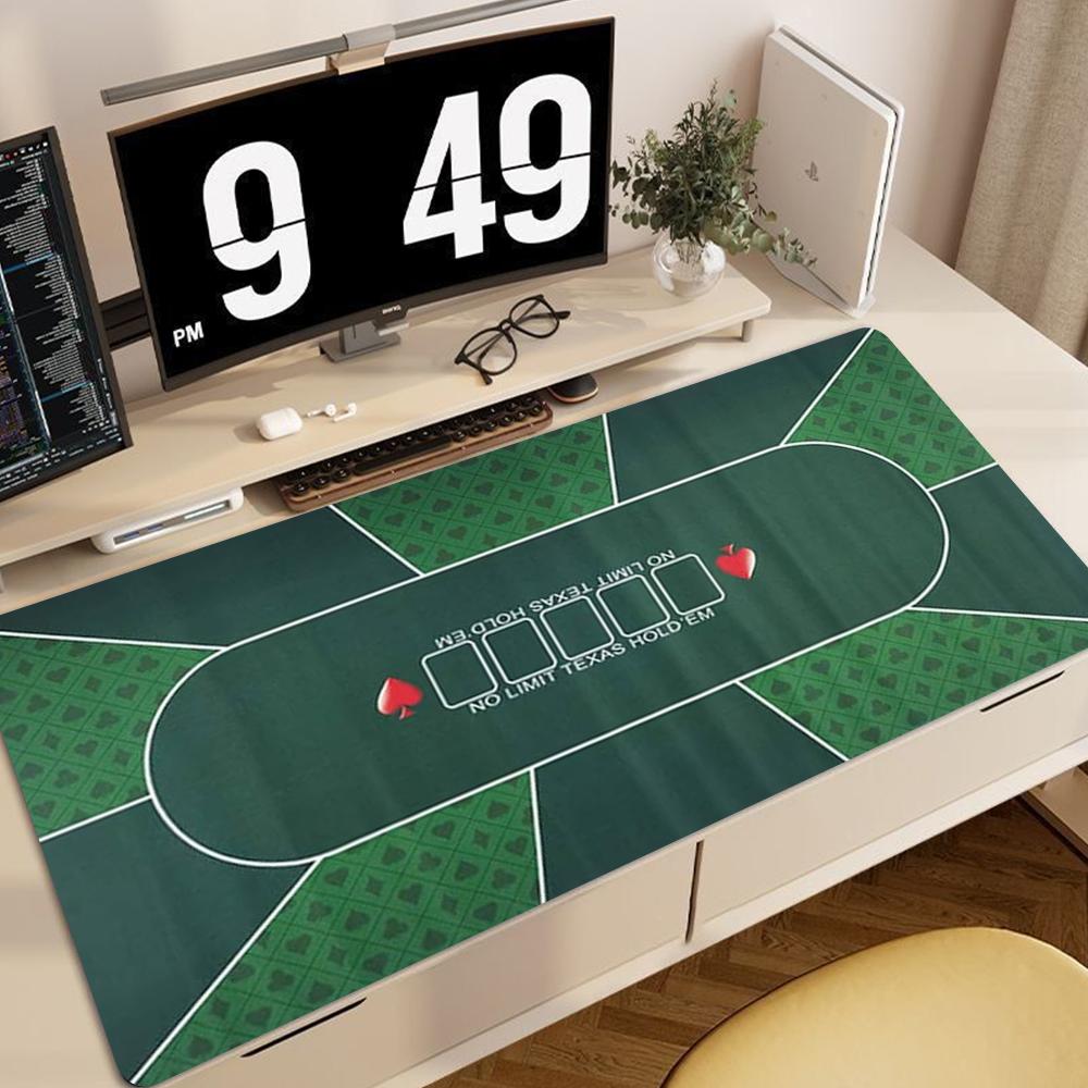 Texas Poker Mat Thick Rubber Tablecloth Nonslip Game Layout Mat Tabletop Holdem Mats For Home Entertainment Board Game HYBXXC