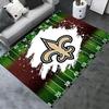 New Orleans Saints Logo Teppich für Wohnzimmer Schlafzimmer Zuhause Sofadekoration, Kinderspiel rutschfeste Bodenmatte