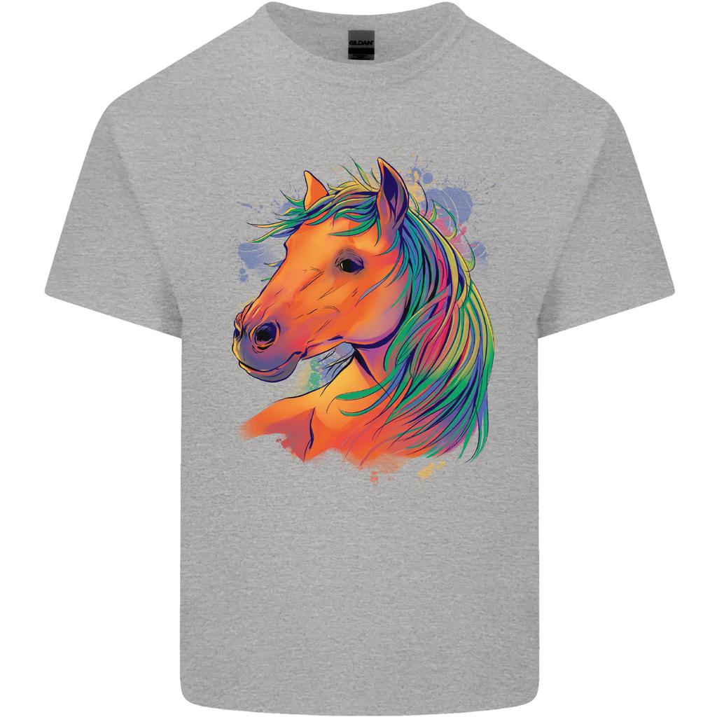 Horse Head Equestrian Unisexs Light Cotton TShirt
