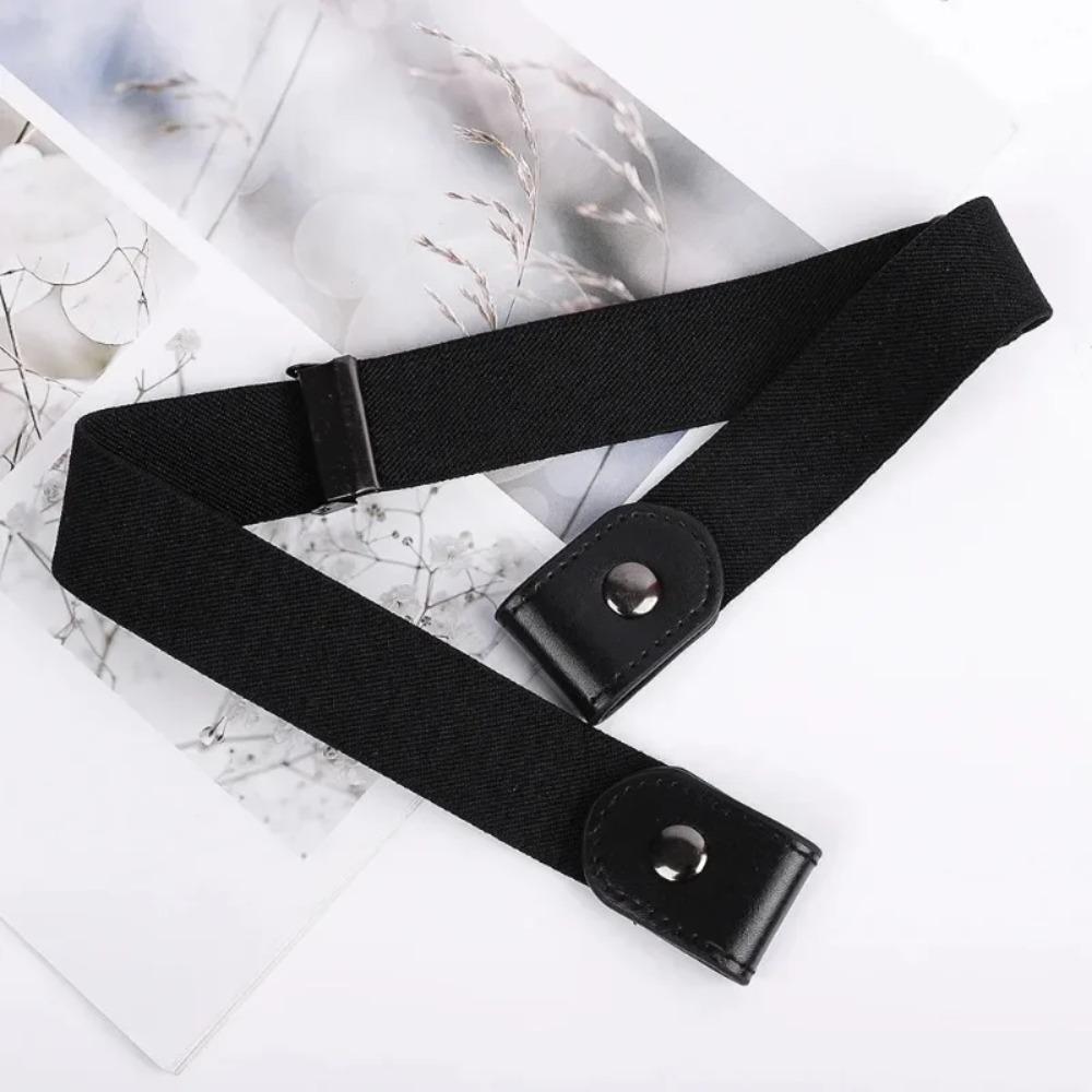 Adjustable Stretch Belt No Buckle Invisible Belt for Women Men Jeans Easy Wear Unisex Elastic Waistband designer belt