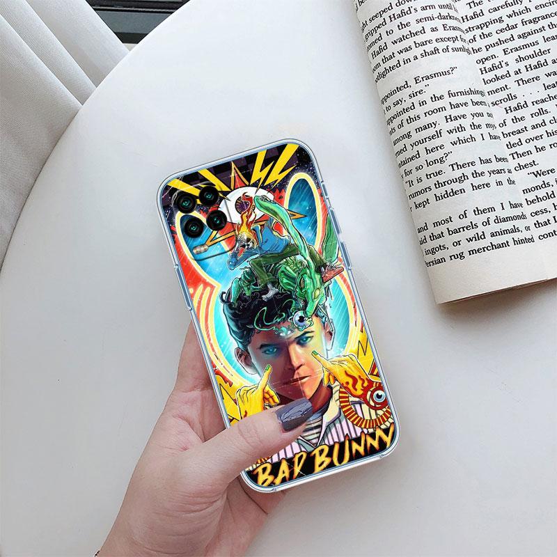 Bad Bunny Transparent Phone Case for Motorola Moto E22I E22S E22 E32 E40 E7 E7I G Plus Power Play Stylus G22 G14