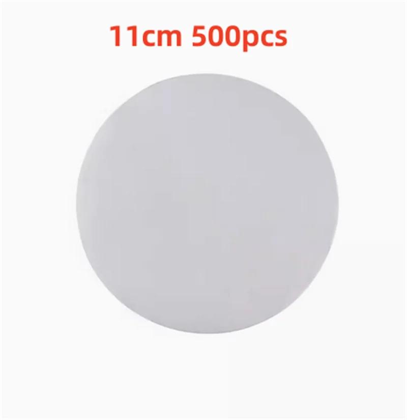 500 buc suqare rotund alb chifle de bambus pentru aburi Căptușeală din hârtie Covoraș antiaderent pentru cuptor Hârtie pentru grătar pentru grătar Hârtie de copt pentru hamburger
