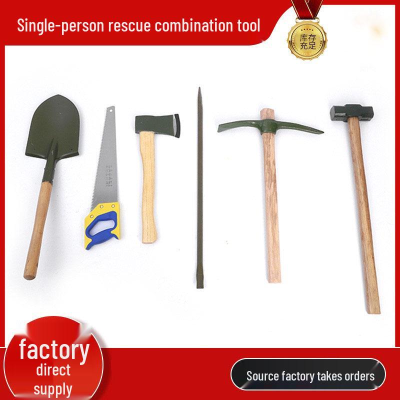 Soldier Rescue & Firefighting Multitool: 8-Piece Forest Fire Extinguishing Set Eight-Piece Individual Rescue Combination Tool Set