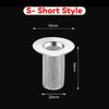 Mesh Sink Filter Stainless Steel Floor Drain Strainers Kitchen Bathroom Bathtub Anti-clog Hair Catcher Leakproof Net Strainer