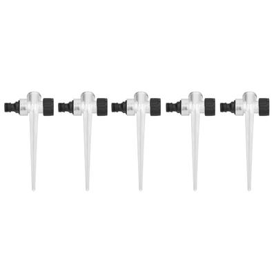 Hrot pre záhradný zavlažovač 5 ks 1/2 palca Vnútorný závit Bočný vonkajší závit Kovové zavlažovanie trávnika