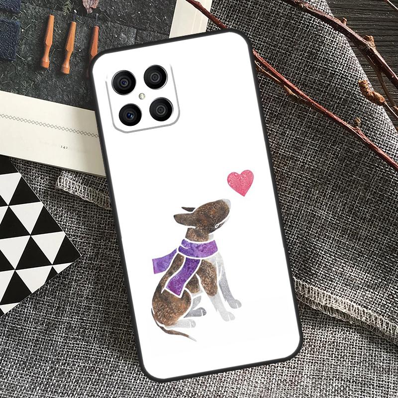 English Bull Terrier Dog For Honor Magic 6 Pro Magic 5 Lite 50 70 90 Lite X6 X7 X8 X9 X6a X7a X8a X9a X8b X9b Case