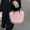 Autumn and Winter Turkey Fluff Bag 2025 New Mori Sweet Foreign Style One Shoulder Portable Tote Bag Tide
