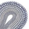 3/4/6/8/10mm Austria Faceted Crystal Beads Grey Porcelain Glass Loose Spacer Beads For Jewelry Making DIY Bracelets Necklace