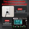 Voltage Temperature Detection 12V 6A Car Battery Charger Multiple Protection Digital LCD Display For Car SUV Motorcycle Truck Intelligent Pulse Repair