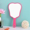 Mini Fan-Shaped Handheld Makeup Mirror Fan Shape Makeup Vanity Mirror With Handle Hand Mirror Spa Salon Compact Mirrors