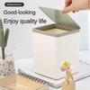 Mini Desktop Trash Can Plastic Waste Bin Collection Basket Rubbish Can  Bathroom