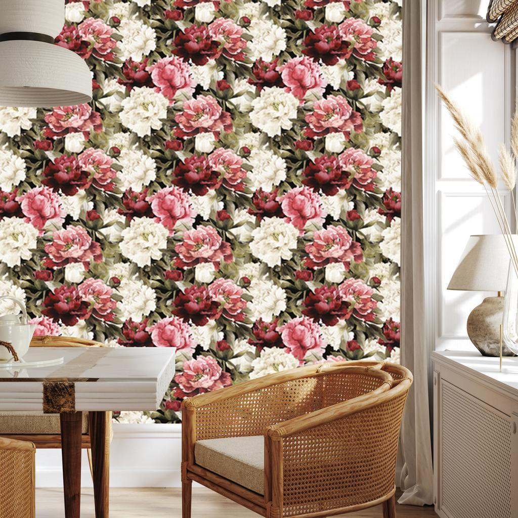 Rose Flowers Wallpaper for Living Room and Bedroom 50x1000