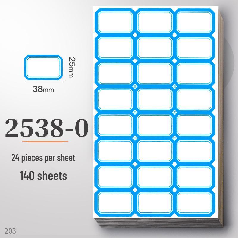 Waterproof Self-Adhesive Name Stickers for Books, Keys, and Notes