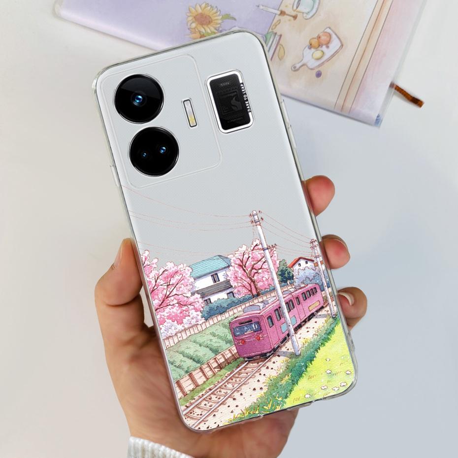Fashion Pattern Phone Case For Realme GT Neo 5 GT3 240W Soft Silicone TPU Back Cover For Realme GT3 GT Neo5 RMX3706 RMX3709
