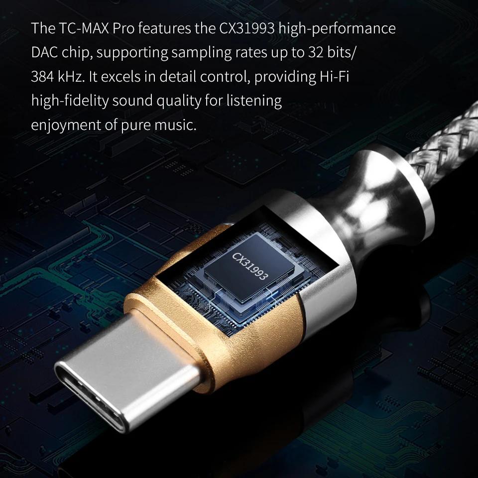 CX31993 HiFi USB DAC Type C To 3.5mm Headphone Amplifier S CX31993 Audio Decoder AMP Phone Adapter USB C Digital DAC For Android