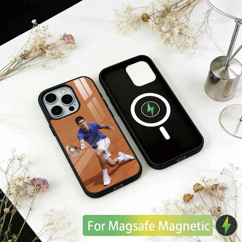 N-Novak Tennis Legend D-Djokovic Phone Case For iPhone17,16,15,14,13,12,11 Plus,Pro Magnetic with Magsafe Wireless Charging