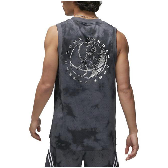 Jordan Men's Tie-Dye Loose Fit Sleeveless Tank Black DZ0568-022
