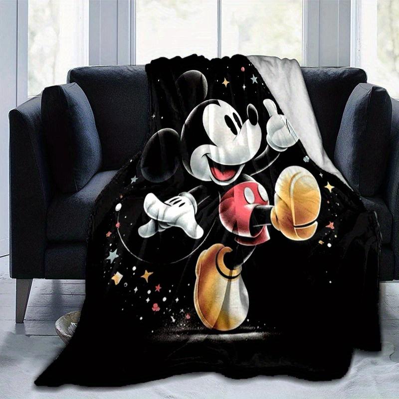 

1 плед с принтом Микки Мауса - мягкий, всесезонный плед для гостиной, спальни, персонализированный подарок с очаровательным мультяшным рисунком. 80cmx120cm(31inx47in)