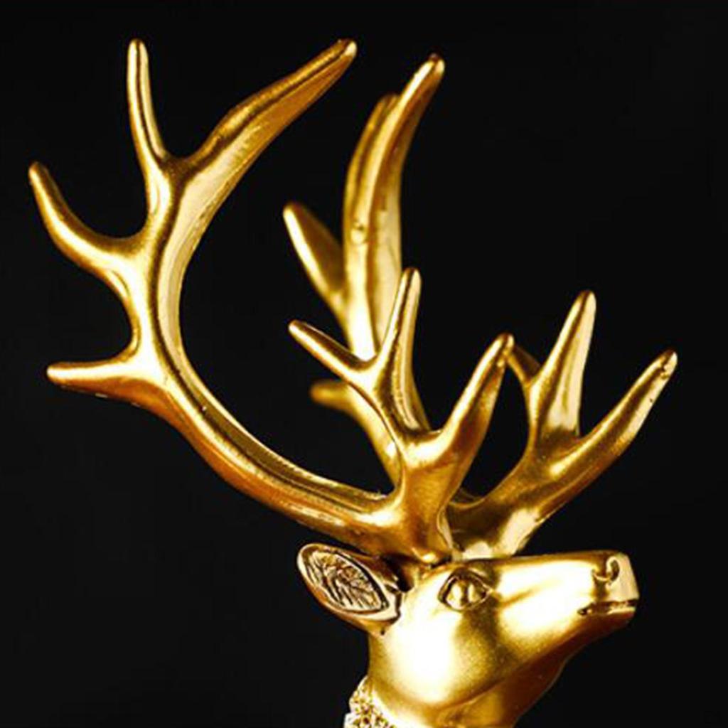 Nordic Style Deer Statue Sculpture Figurine for Bedroom Centerpieces Fireplace Wedding Lover