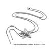 Pendentif Bolo Tie Étoile Collier Élégant Influenceurs Même Collier Choker Élégant avec Lariat Étoile Blingbling